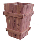 AMISH PLANTER BOX - Solid Red Cedar Raised Outdoor Display
