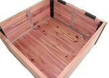 Raised Garden Bed2' x 2' RAISED GARDEN BED - Red Cedar Elevated Plant Boxgardengarden cartSaving Shepherd