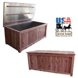 Storage BoxAMISH CEDAR DECK BOX - Solid Wood Storage with Aluminum Linerflower boxflowersSaving Shepherd