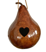 HEART GOURD BIRDHOUSE - Handmade & Finished Bird House in 5 Colors Amish USA