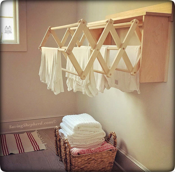 Drying RackLARGE DRYING RACK WALL UNIT - Amish Handmade Folding 30