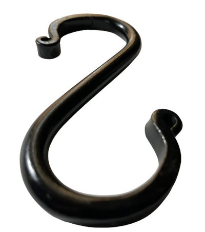 Norman Beiler Metalcraft6 Wrought Iron S Hooks - 4" Hand Forged with Scrolls (Set of Six)blacksmithironSaving Shepherd