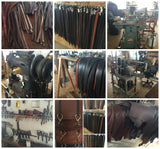 Leather Belt1½" WIDE STITCHED BRIDLE LEATHER BELT - Amish Handmade in USAbeltdress beltSaving Shepherd