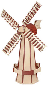 Windmill6½ FOOT JUMBO POLY WINDMILL - Dutch Garden Weather Vane in 22 Colors USAAmishoutdoorweather vaneIvory & CherrywoodSaving Shepherd