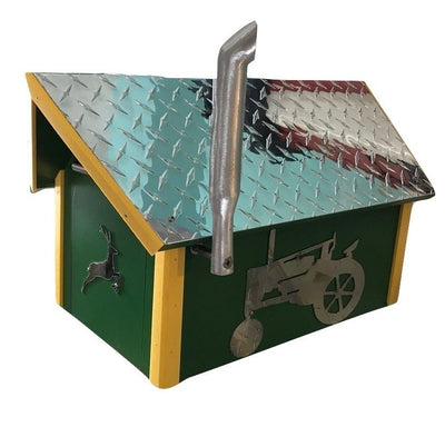 MailboxCOUNTRY TRACTOR MAILBOX - Diamond Plate Green & Yellow Poly Mail BoxmailboxmotocycleSaving Shepherd