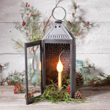Country LightingTall Harbor Pierced Tin Lantern - Colonial Accent Light in Smokey Blackaccent lightaccent lightingSaving Shepherd