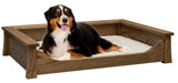 MODERN LUXURY WOOD PET LOUNGE - Amish Handmade Dog Furniture Bed in 3 Sizes