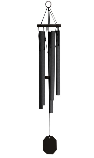 Wind ChimeSPRING MEADOW SONG WIND CHIME ~ Textured Black 35 inch Amish Handmade in USAchimegranite chimeSaving Shepherd