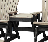 Adirondack Chair2 ADIRONDACK GLIDER BALCONY CHAIRS with TABLE - Tandem 4 Season Set in 6 ColorsAdirondackchairSaving Shepherd
