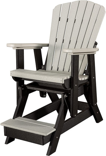 Adirondack ChairADIRONDACK GLIDER CHAIR with FOOTREST - Fan Back All-Season Poly in 6 ColorsAdirondackchairSaving Shepherd