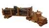 Wooden & Handcrafted ToysEXTRA LARGE LOW BOY LOG TRUCK & TRAILER - Amish Handmade Wood ToytoytoysSaving Shepherd