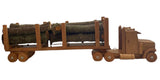 Wooden & Handcrafted ToysEXTRA LARGE LOW BOY LOG TRUCK & TRAILER - Amish Handmade Wood ToytoytoysSaving Shepherd