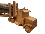 Wooden & Handcrafted ToysEXTRA LARGE LOW BOY LOG TRUCK & TRAILER - Amish Handmade Wood ToytoytoysSaving Shepherd