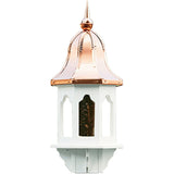 Bird Feeder29" COPPER BELL TOP BIRD FEEDER - Weatherproof Vinyl Body & Post Bracketbirdbird feederSaving Shepherd