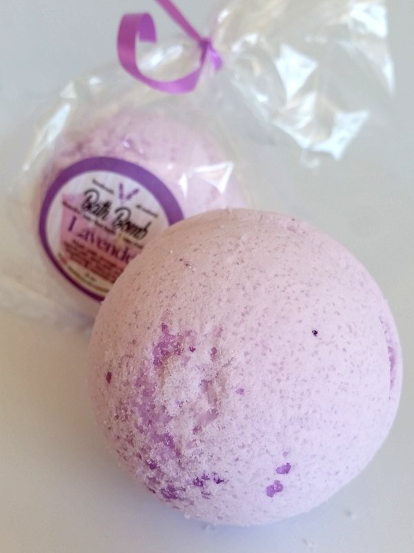 Lavender BATH BOMB All Natural Handmade Pampering Spa Experience