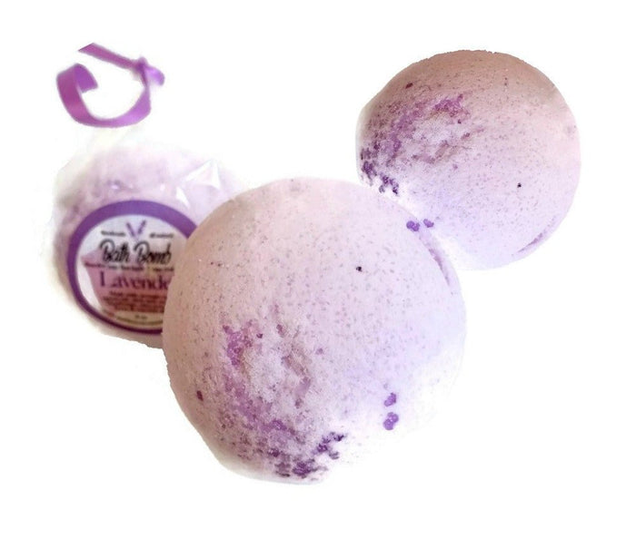 Lavender BATH BOMB 3 Pack All Natural Handmade Pampering Spa Experience