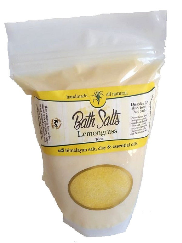 Bath Bombs & SoaksLEMONGRASS ANTI-BACTERIAL Bath Salts All Natural Handmade SoakACEbathSaving Shepherd