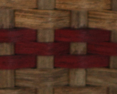 BasketSTAIR STEP BASKET - Amish Hand Woven with Saddle Leather HandlesAmishbasketbasketsMedium Oak & RedSaving Shepherd