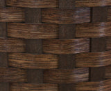 30 GALLON TRASH BASKET - Amish Hand Woven with Birch Wood Lid