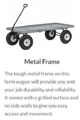 Wheelbarrows, Carts & WagonsMETAL GARDEN LANDSCAPE CART - Powder Coated in 2 SizescartcartsSaving Shepherd