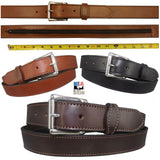 MONEY BELT - English Bridle Leather Concealed 16" Zipper Pouch - 3 Colors