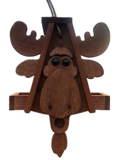 Bird FeederRUSTIC MOOSE BIRD FEEDER - Amish Handmade Mushroom Woodbirdbird feederSaving Shepherd