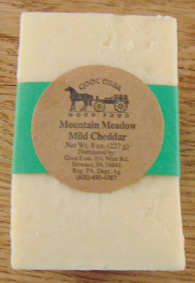 CheeseMOUNTAIN MEADOW MILD CHEDDAR CHEESE - Cave Aged Semi-Hard White CheddarcheesedelicacySaving Shepherd