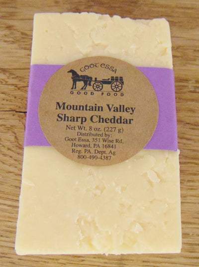 CheeseMOUNTAIN VALLEY SHARP CHEDDAR CHEESE - Artisan Cave Aged for 3 YearscheesedelicacySaving Shepherd