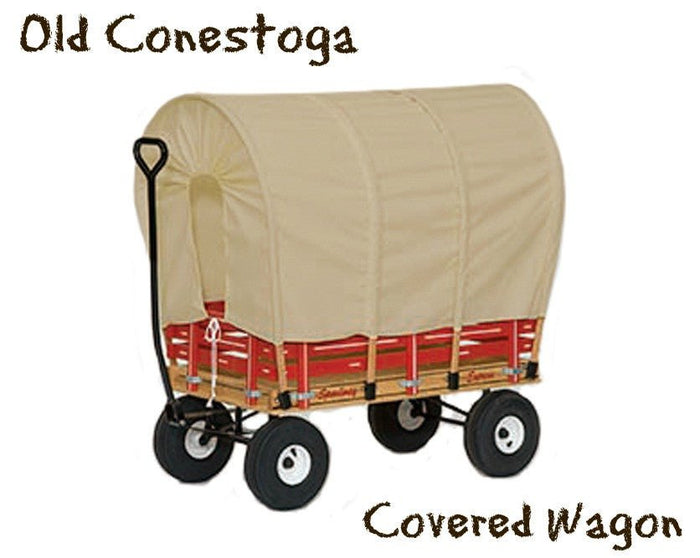 Wheelbarrows, Carts & WagonsLARGE CONESTOGA COVERED WAGON 48