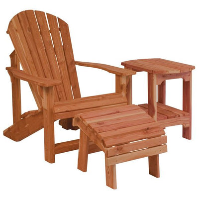 TablesOVAL SIDE TABLE - Amish Red Cedar Outdoor Patio FurniturechairchairsSaving Shepherd