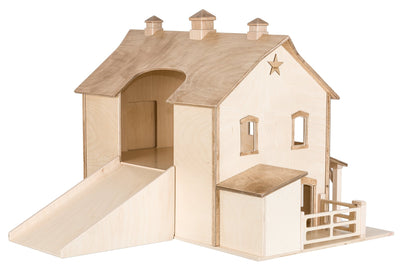 Wooden & Handcrafted ToysPA DUTCH BANK BARN | Amish Handcrafted Wooden Toy Play Set Red or Natural FinishAmishbarnSaving Shepherd