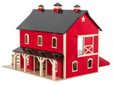 Wooden & Handcrafted ToysPA DUTCH BANK BARN | Amish Handcrafted Wooden Toy Play Set Red or Natural FinishAmishbarnSaving Shepherd