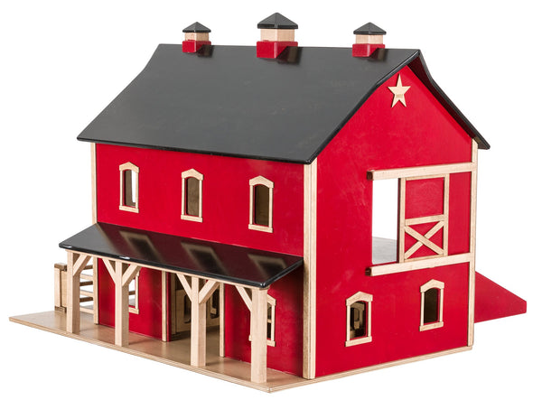 2 STORY BANK BARN - Amish Handcrafted Wood PA Dutch Replica Toy