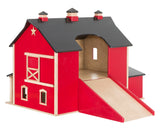 Wooden & Handcrafted ToysPA DUTCH BANK BARN | Amish Handcrafted Wooden Toy Play Set Red or Natural FinishAmishbarnSaving Shepherd