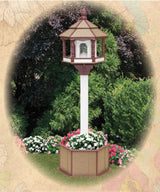 Garden Planter & Bird FeederGARDEN PLANTER POST & LARGE BIRD FEEDER ~ Amish Handmade Poly in 6 Colorsbirdbird feederSaving Shepherd