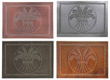 4 Punched Tin Panels ~ Handcrafted Horizontal Primitive COUNTRY WHEAT Design in 4 Finishes
