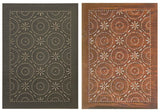 4 Punched Tin Panels ~ Handcrafted Vertical OLD MILL Design in 2 Country Finishes