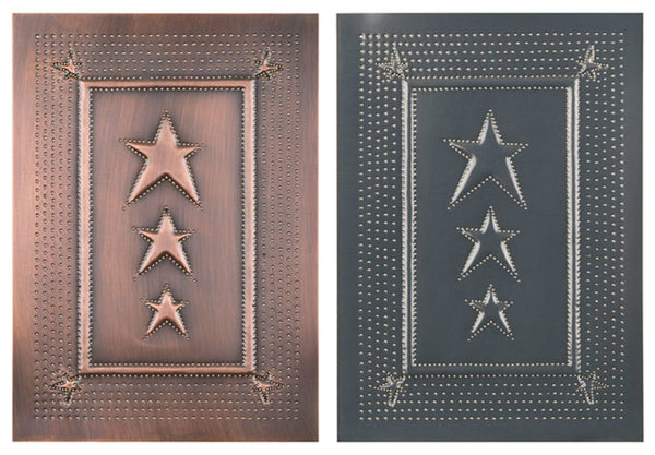 Punched Tin Panels4 Punched Tin Panels ~ Handcrafted Vertical COUNTRY STAR Design in 2 Classic Finishespunched tinpunched tin panelsSaving Shepherd