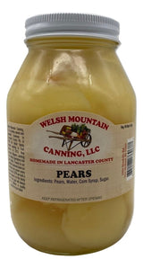 PearsCANNED PEARS - 16oz Pint & 32oz Quart Jars Homemade in Lancaster USAfarm marketfruitSaving Shepherd