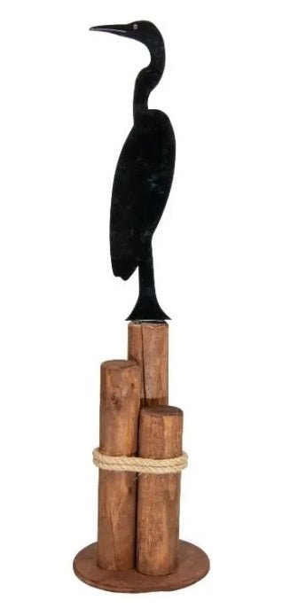 Lawn DecorNAUTICAL PIER POST - Heron Seagull Silouhette Lawn Ornamentlawn decorpier postwhirligigHeronSaving Shepherd