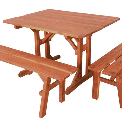 Table & ChairsPICNIC TABLE - Amish Solid Red Cedar Outdoor Furnitureoutdoor furniturepicnicSaving Shepherd