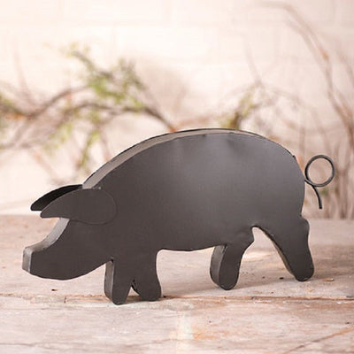 PrimitivesTINNER'S PIG - Country Farmhouse Accent in Smokey Black FinishblackchickenSaving Shepherd