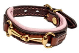 Handtooled LeatherPADDED LEATHER HORSE BRACELET - 6 Colors with Equestrian Snaffle Bit & BuckleAmishbraceletSaving Shepherd