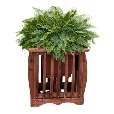 Planter BoxCEDAR PLANTER with 14" POT - Amish Red Cedar Plant Boxflower boxflower potSaving Shepherd