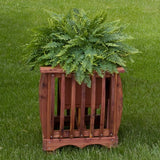 Planter BoxCEDAR PLANTER with 14" POT - Amish Red Cedar Plant Boxflower boxflower potSaving Shepherd