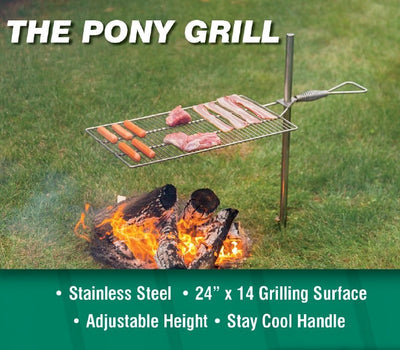Campfire GrillCAMPFIRE GRILL SET - Adjustable Stainless Steel 24" x 14" Cooking SurfacecampfiregrillSaving Shepherd
