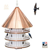 Birdhouse36" PURPLE MARTIN BIRDHOUSE - Large 12 Room 3-Story Copper Roof Bird Condobirdbird houseSaving Shepherd