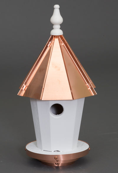 Birdhouse19" BLUEBIRD HOUSE - Amish Handcrafted Round Copper Top Birdhousebirdbird houseSaving Shepherd