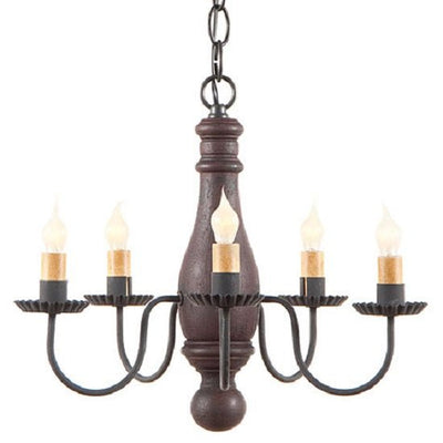 Country Lighting5 Arm WOOD & METAL CHANDELIER Petite Candelabra in 6 Distressed Finishes USAcandelabracandleSaving Shepherd