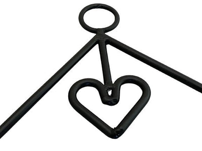 Rolling Pin HolderROLLING PIN RACK with HEART - Wrought Iron Kitchen Wall Mount HolderAmish BlacksmithcaddySaving Shepherd